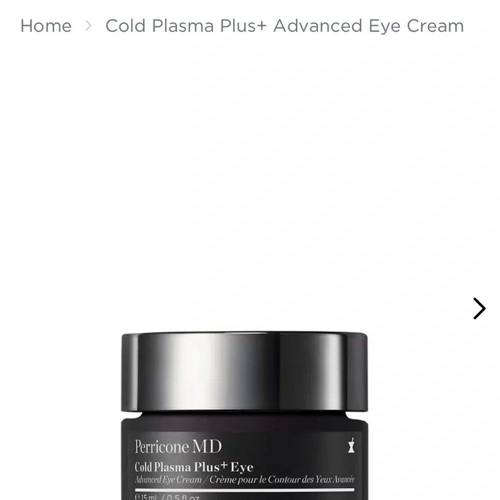 Perricone MD Cold Plasma Plus+ Eye Cream‎ - Black, NWT .5 ounce - Picture 4 of 7
